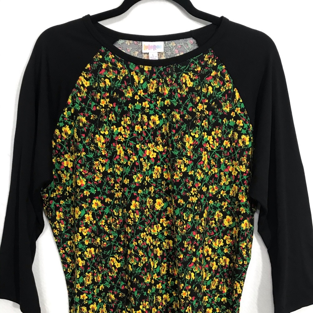 NWT! LuLaRoe Randy Raglan Baseball Tee Shirt Large